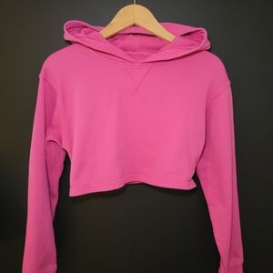 lululemon athletica Pink Cropped Hoodie
